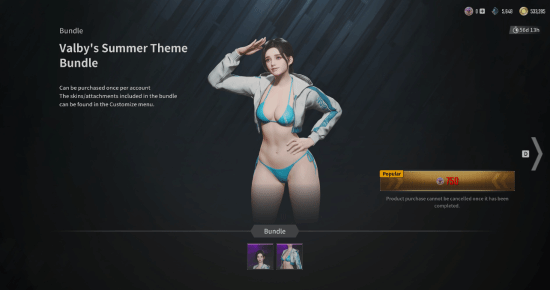 韩厂真是太贴心了!《第一后裔》发布夏季新款比基尼服饰引发玩家热议