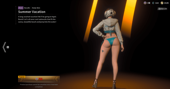 韩厂真是太贴心了!《第一后裔》发布夏季新款比基尼服饰引发玩家热议