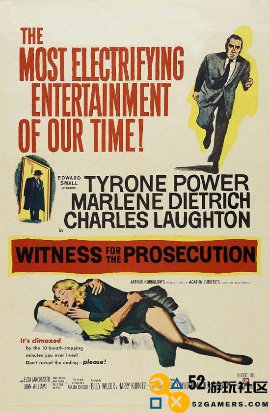 评分高达9.6!经典悬疑影片《控方证人》确认将在国内引进
