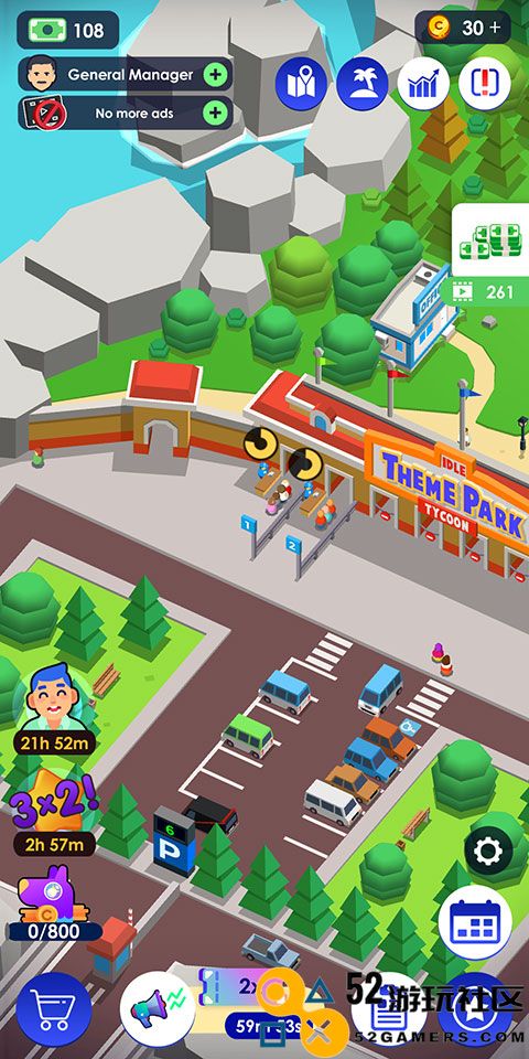 闲置主题公园大亨汉化版免广告_闲置主题公园大亨金币不减反增版下载