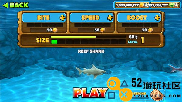 饥饿的鲨鱼无限金币无限钻石版_饥饿的鲨鱼内置菜单最新版下载