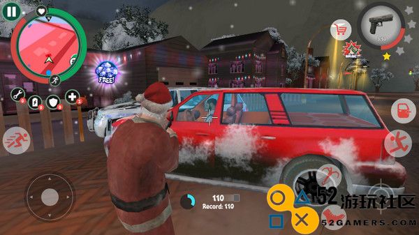 犯罪的桑塔内置MOD菜单版_犯罪的桑塔无限金币无限钻石下载