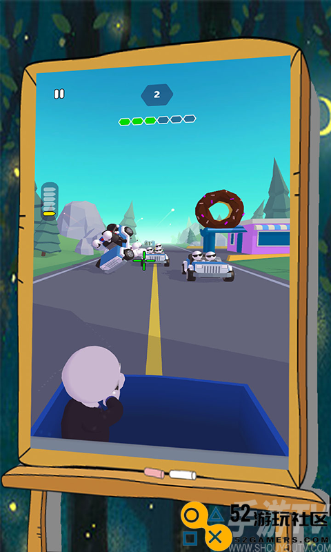 火柴人马路吃鸡