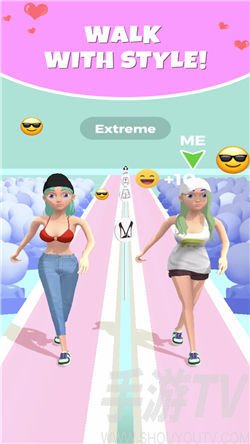 时装秀走秀美女