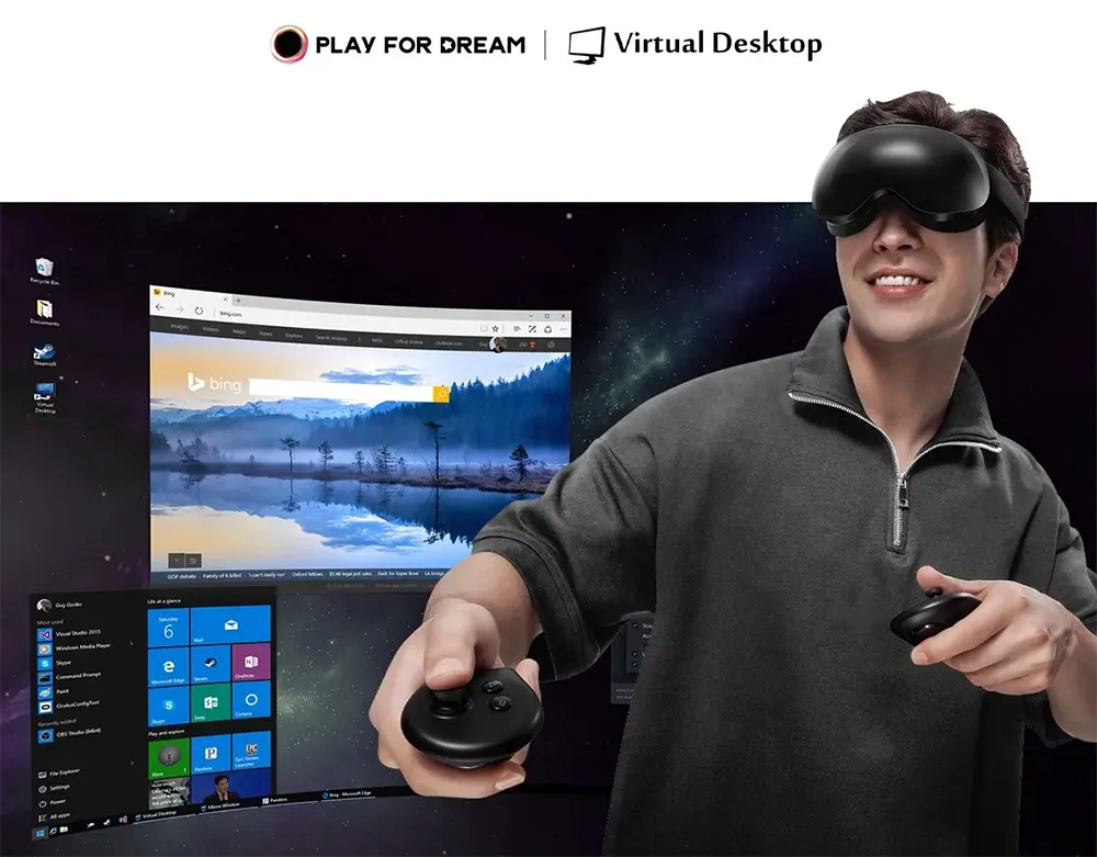 Play For Dream MR 全新推出 Virtual Desktop，完美升级高端无线 PC VR 体验，让你置身虚拟世界更畅快