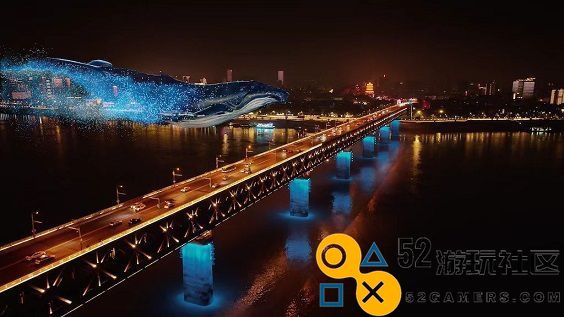 斗鱼×黄鹤楼裸眼3D先导片震撼发布，拉开斗鱼9周年鱼乐盛典序幕