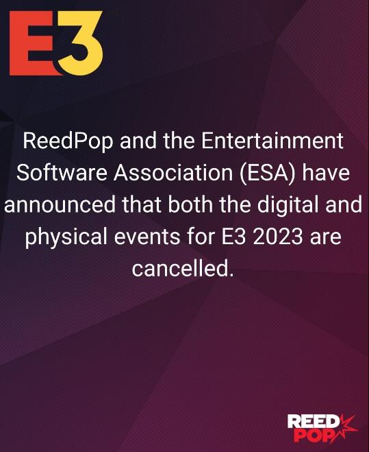 腾讯、任天堂、育碧等大厂宣布不参加之后，E3游戏展决定取消