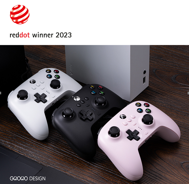 好事成双，八位堂猎户座Xbox版手柄、燃云双充底座同获2023红点奖