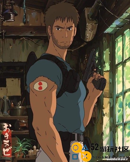 AI绘吉卜力版《生化危机》：靓是靓 还我诱人王阿姨!