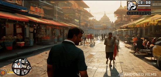 干净又卫生！油管大佬用AI制作《GTA印度》预告片