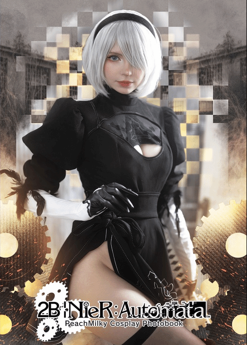 艾什莉体模COS《尼尔》2B写真开卖 签名版约194元