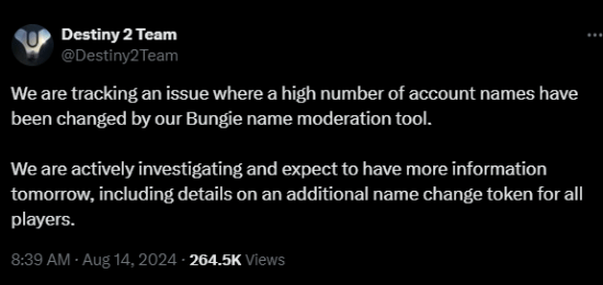 迷惑操作！大量《命运2》玩家ID被Bungie