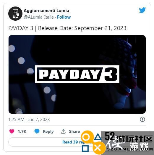 网传Starbreeze《收获日3》将于9月份推出