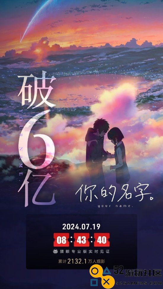 《你的名字》时隔8年重映总票房破6亿