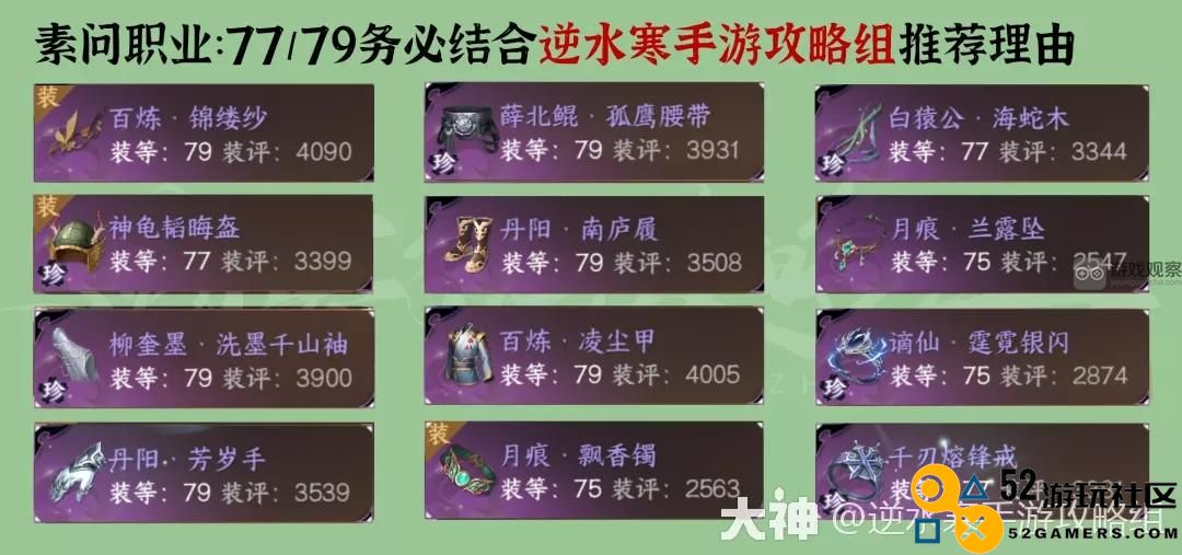 逆水寒手游1.2.1毕业装搭配方案大全