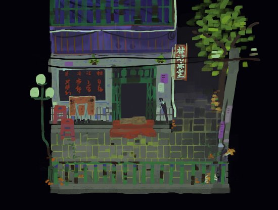 《三伏》作者月光蟑螂在微博分享新游戏场景 新作疑似即将揭晓