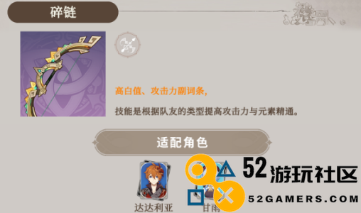 原神碎链适合哪些角色使用_适合搭配的角色推荐分析