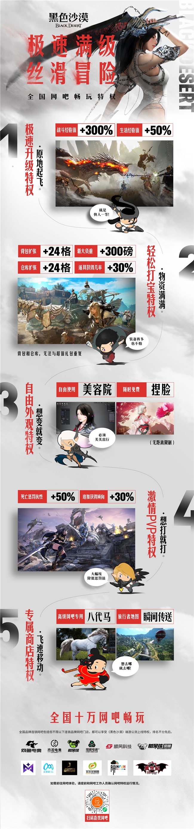 《黑色沙漠》网吧三倍经验喜迎玩家！团战开黑享超值福利盛宴