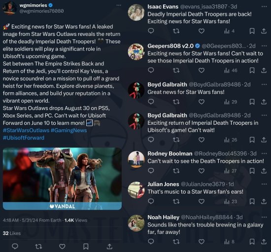 育碧前景堪忧：曝《星战》新作竟雇佣机器人刷好评，丑闻引发广泛关注