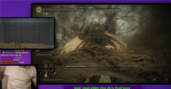 外网用户利用追踪定位系统操控金鱼“游死”《黄金树幽影》最终BOSS的精彩瞬间