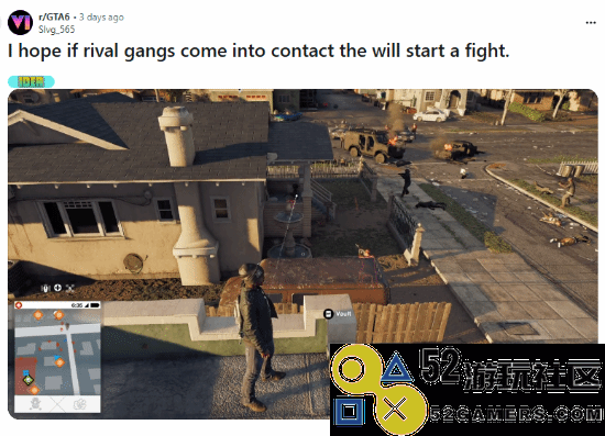 国外媒体评论《GTA6》：提议引入类似《看门狗2》的帮派冲突机制