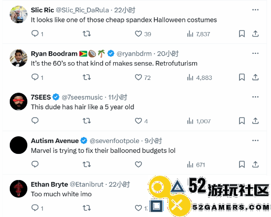 《新神奇四侠》复古未来风格制服首度曝光用户热烈讨论引发关注