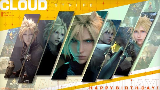 《FF7》克劳德生日庆祝！官方回顾他的成长瞬间与幽默时刻