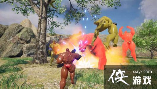 恶搞射击游戏《肌肉巨人》正式登陆Steam网友，带来畅快淋漓的战斗体验