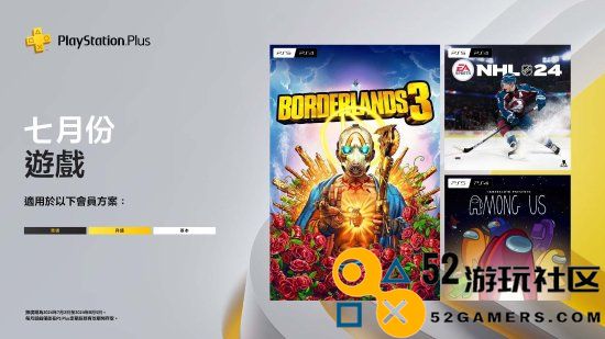 PS+七月份会免游戏开放领取：《无主之地3》领衔