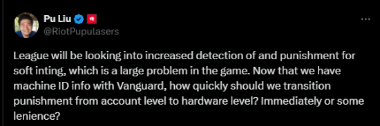 禁止开摆！《LOL》消极游戏行为考虑要封机器了