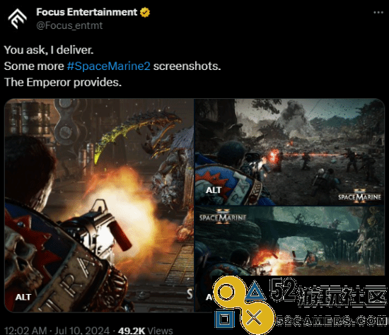 《战锤40K星际战士2》新作实机截图：场面恢弘画质出色