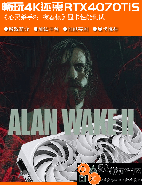 《心灵杀手2：夜春镇》显卡性能评测：畅享4K高画质需配置RTX4070TiSUPER