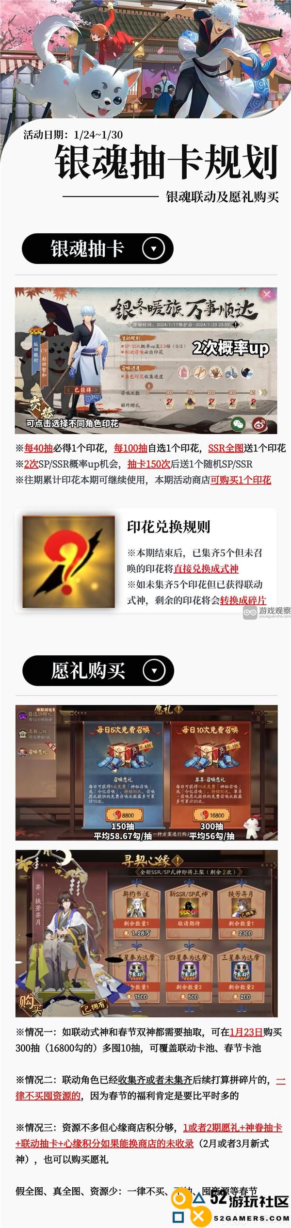 阴阳师2024春节卡池抽卡策略与规划建议