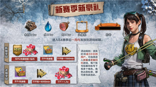 寒冬降临，末日生存挑战即将来临，荒野迷城S4赛季蓄势待发
