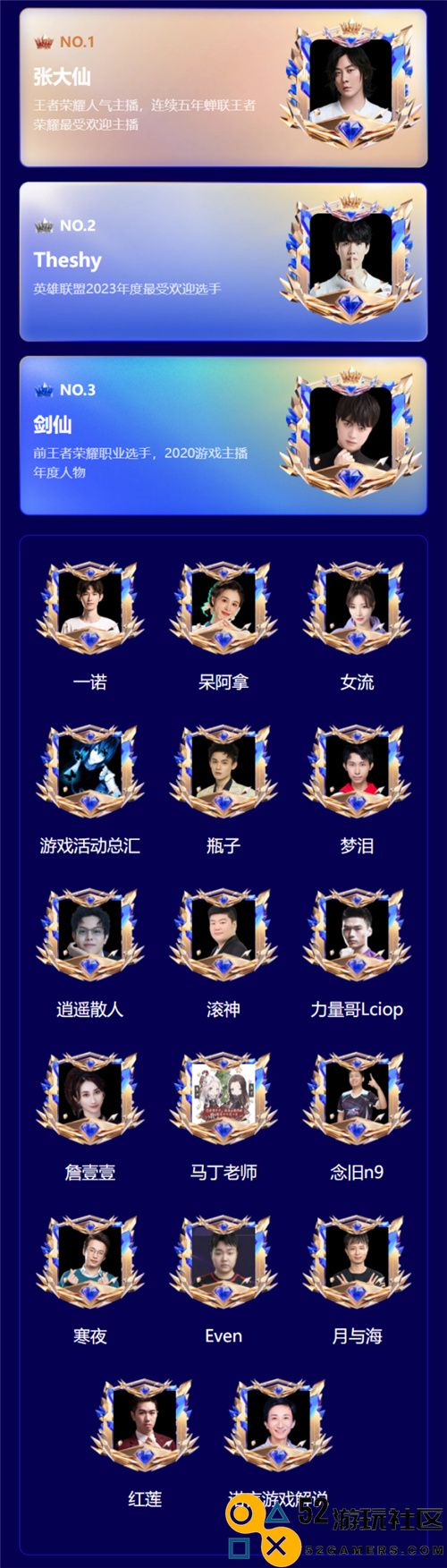 2023年度游戏家盛典｜星光大使阵容震撼亮相！助力年度荣誉，领取丰厚游戏礼包