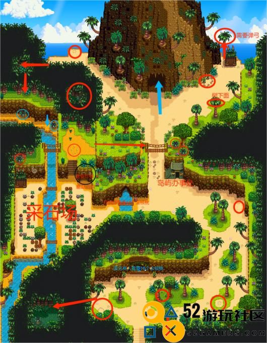 《星露谷物语》姜岛北部获取金核桃的详细途径和方法介绍