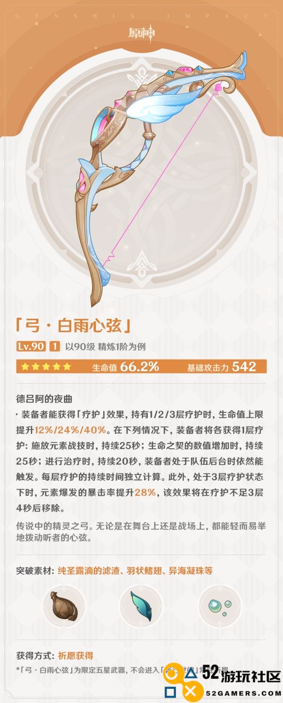 原神白雨心弦武器详细解析_原神白雨心弦武器特性与使用策略简介
