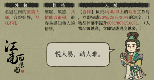 江南百景图中宫商羽角色天赋属性详细解析与总结