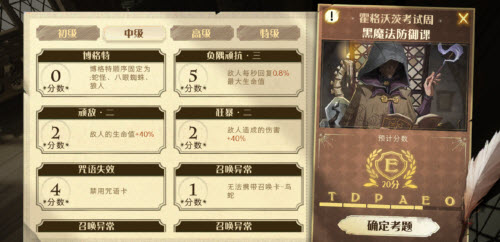 哈利波特魔法觉醒霍格沃茨考试周如何应对衣柜中的博格特中级考试攻略