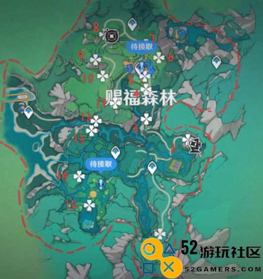 原神希穆兰卡赐福森林欢乐飞羽详细位置解析_原神希穆兰卡赐福森林欢乐飞羽位置全览
