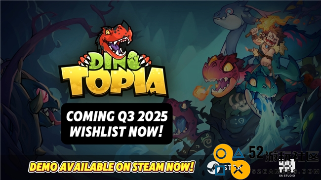 全新沙盒Roguelike冒险游戏《Dino Topia》试玩版于2月25日在Steam平台正式上线！