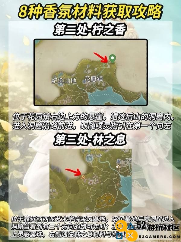 无限暖暖8种香氛材料收集攻略 香氛材料及洞窟位置一览