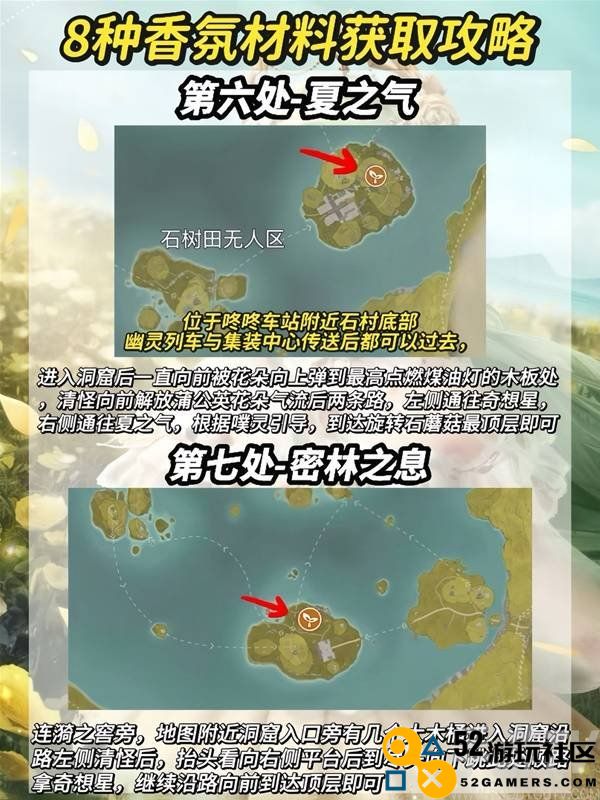 无限暖暖8种香氛材料收集攻略 香氛材料及洞窟位置一览