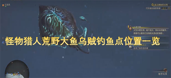 怪物猎人荒野大鱼乌贼钓鱼位置完全指南与详细介绍