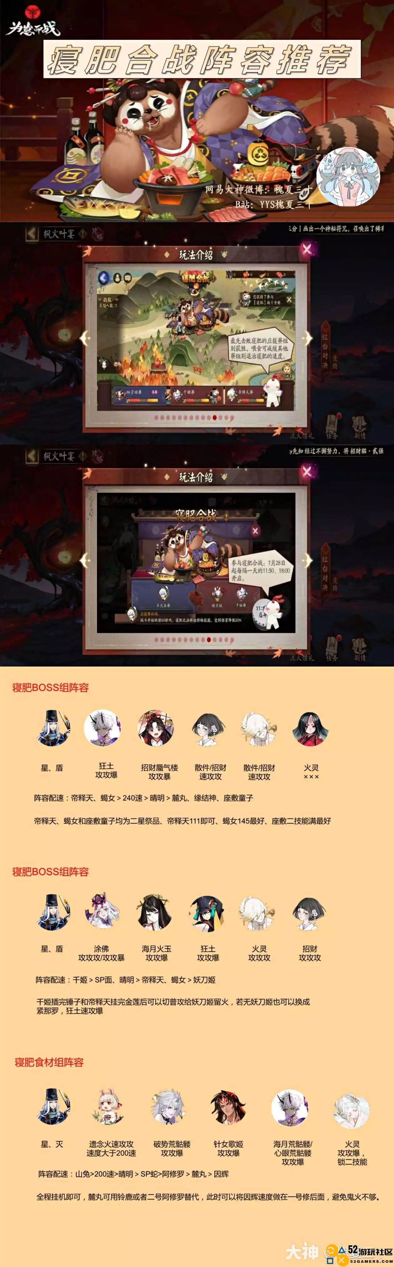 阴阳师寝肥合战7.28全新阵容策略推荐与搭配建议