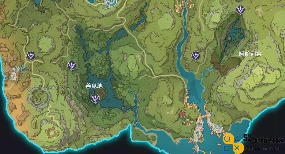 《原神》3.0版本须弥所有观景点具体位置详解