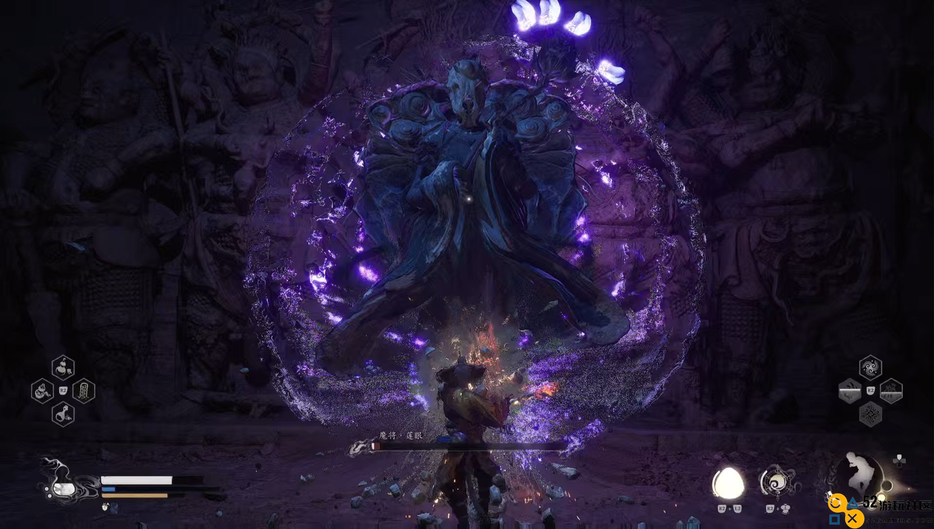黑神话悟空魔将莲眼在哪里打