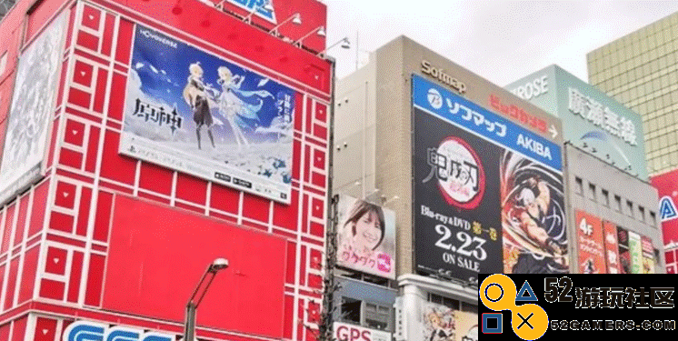 《原神》已经成为“日本流行”？秋叶原东京被原神霸屏，广告位毫不含糊