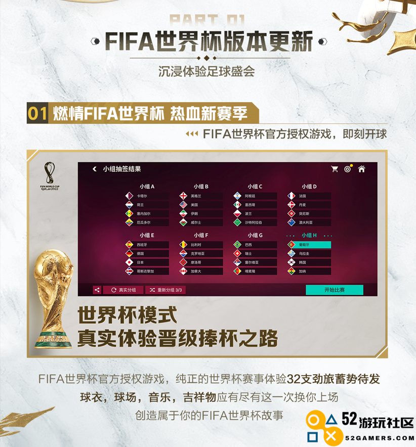 在FIFA系列游戏中尽享独特的世界杯之旅，感受足球的无穷魅力与激情