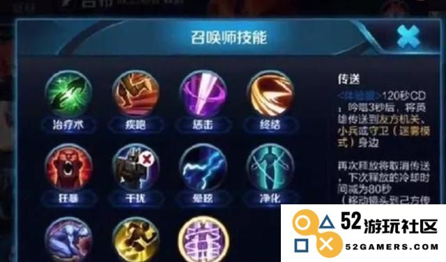 召唤师技能表 召唤师技能表
